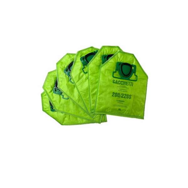 6 SACCHETTI MICROFIBRA VERDI PER VK200/220S