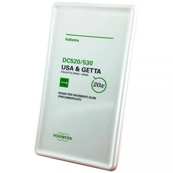 Set 20 panni originali preumidificati per Vorwerk Folletto Pulilava SP520 SP530