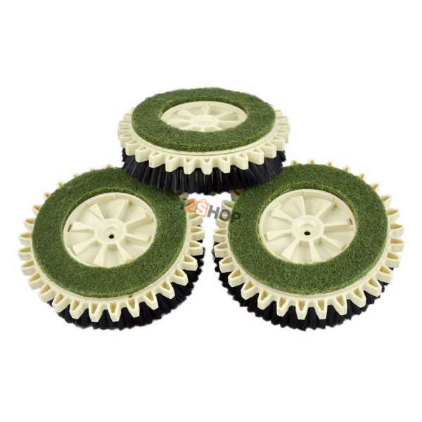 Tris spazzole abrasive/setola compatibile Folletto lucidatrice PL515